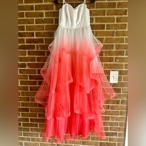 Crystal Doll Coral Ombré Dress!